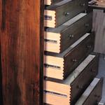 detail of dove tail drawers